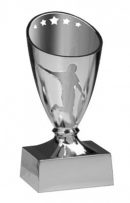 Fußball-Cup / silber / Höhe 120 mm