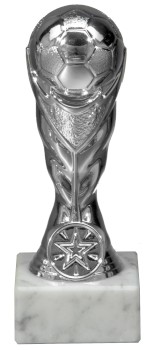 Ständerpokal Fußball silber - Höhe 170 mm Ständerpokal Fußball silber - Höhe 170 mm