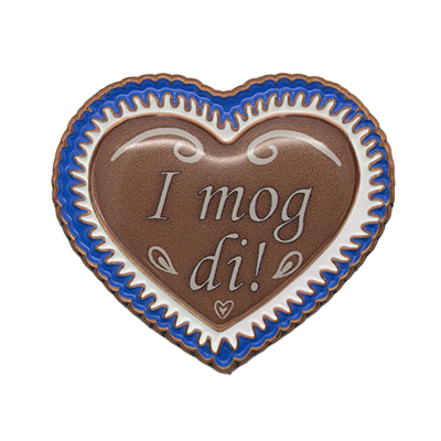 Expressabzeichen Lebkuchenherz Farbe: blau Expressabzeichen Lebkuchenherz Farbe: blau