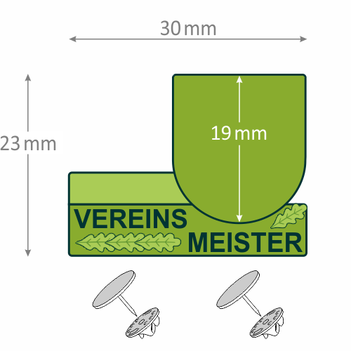 Abzeichen 'Vereinsmeister' - Expressabzeichen