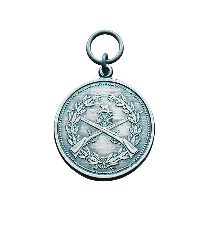 Medaille vergoldet mit Öse und Ring