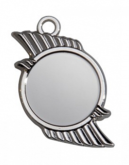 Zamak-Medaille Höhe 50mm - silber Zamak-Medaille Höhe 50mm - silber