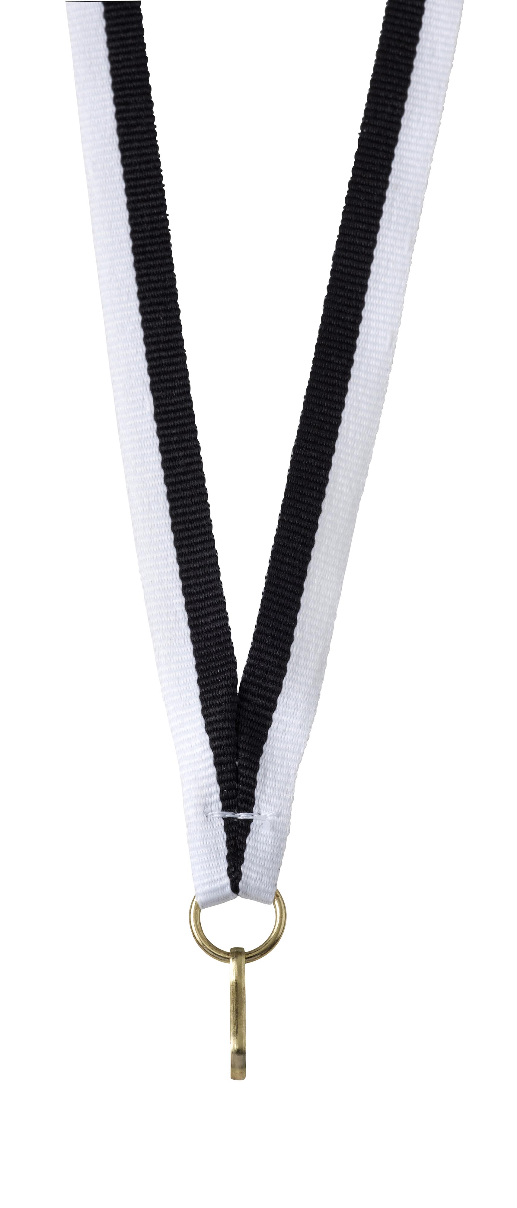 Medaillenband schwarz-weiß 11 mm