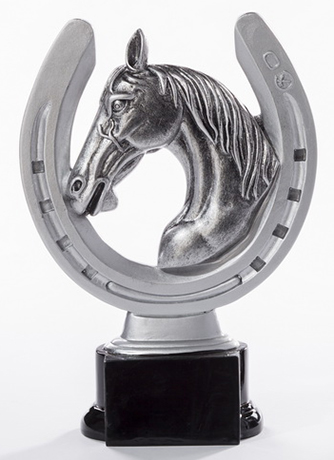 Resinfigur Reitsport - Hufeisen / Höhe 180 mm