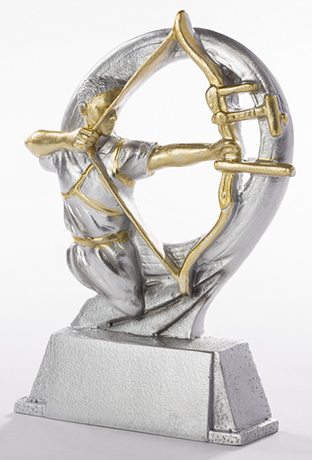 Resinfigur -  Bogenschießen Herren - Höhe 175 mm Resinfigur -  Bogenschießen Herren - Höhe 175 mm