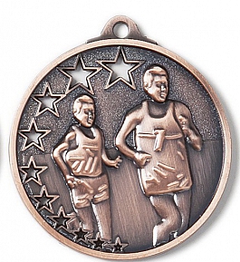 Medaille Leichtathletik/Laufen  Ø 45 mm - bronze
