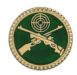 Schützenabzeichen vergoldet