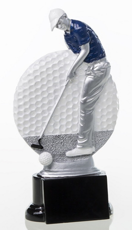 Resinfigur - Golfspieler / Höhe 200 mm
