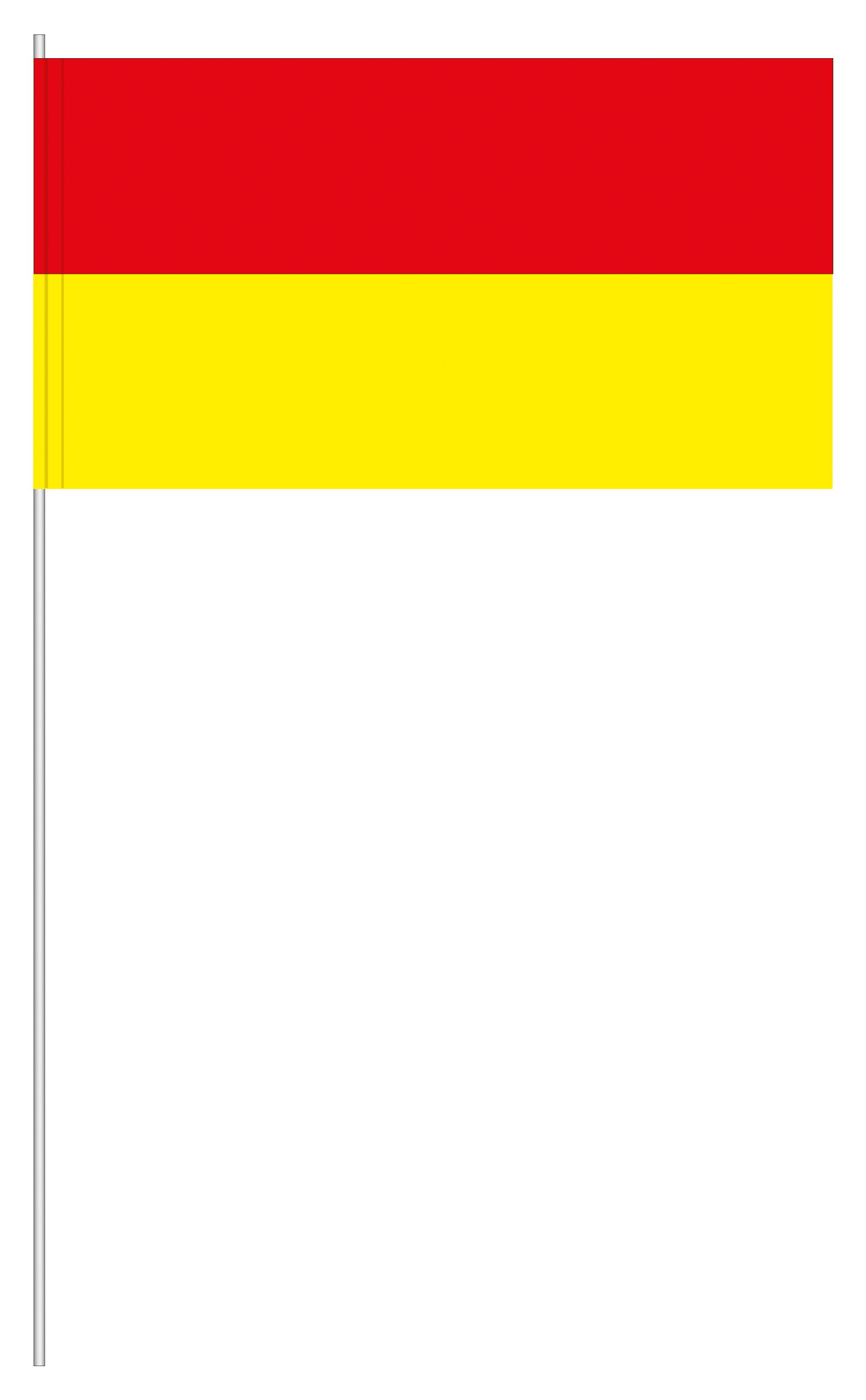 1050136 Papierfahnen rot gelb