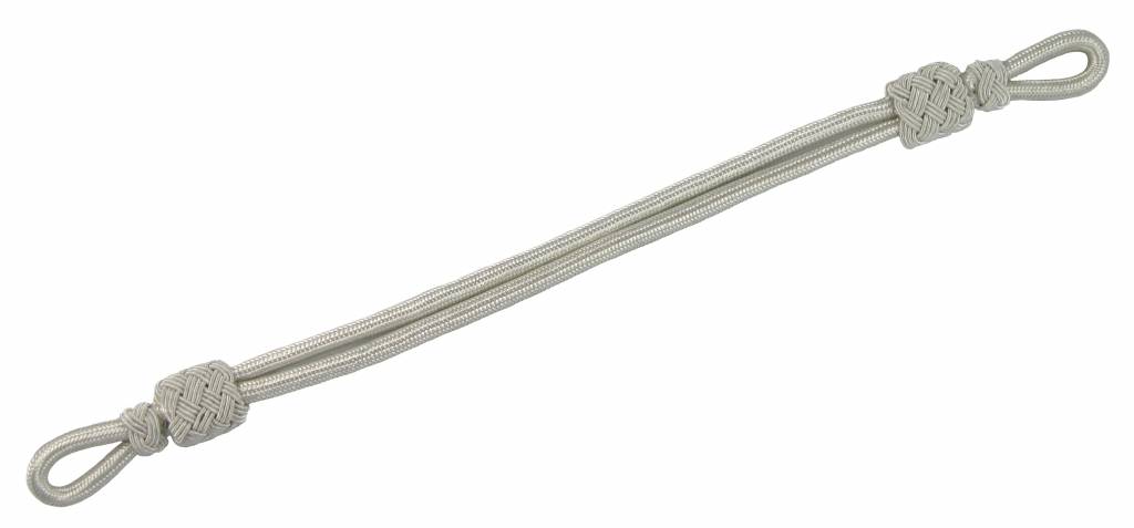 Mützenkordel silber ziehbar Seil, Knoten, Klinge, Rasiermesser, Waffe