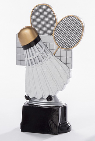 Resinfigur Badminton - Höhe 160 mm