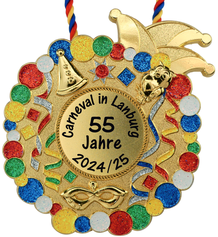 Karnevalsorden "Konfetti und Luftschlangen"