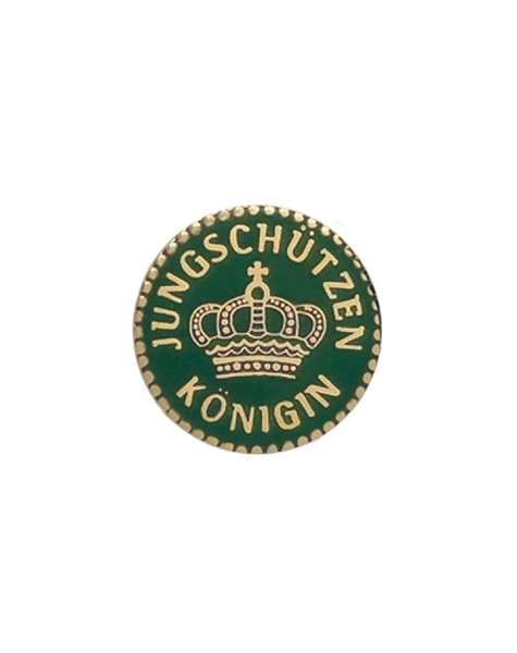 Auflage Jungschützenkönigin vergoldet ohne Befestigung Auflage Jungschützenkönigin vergoldet ohne Befestigung