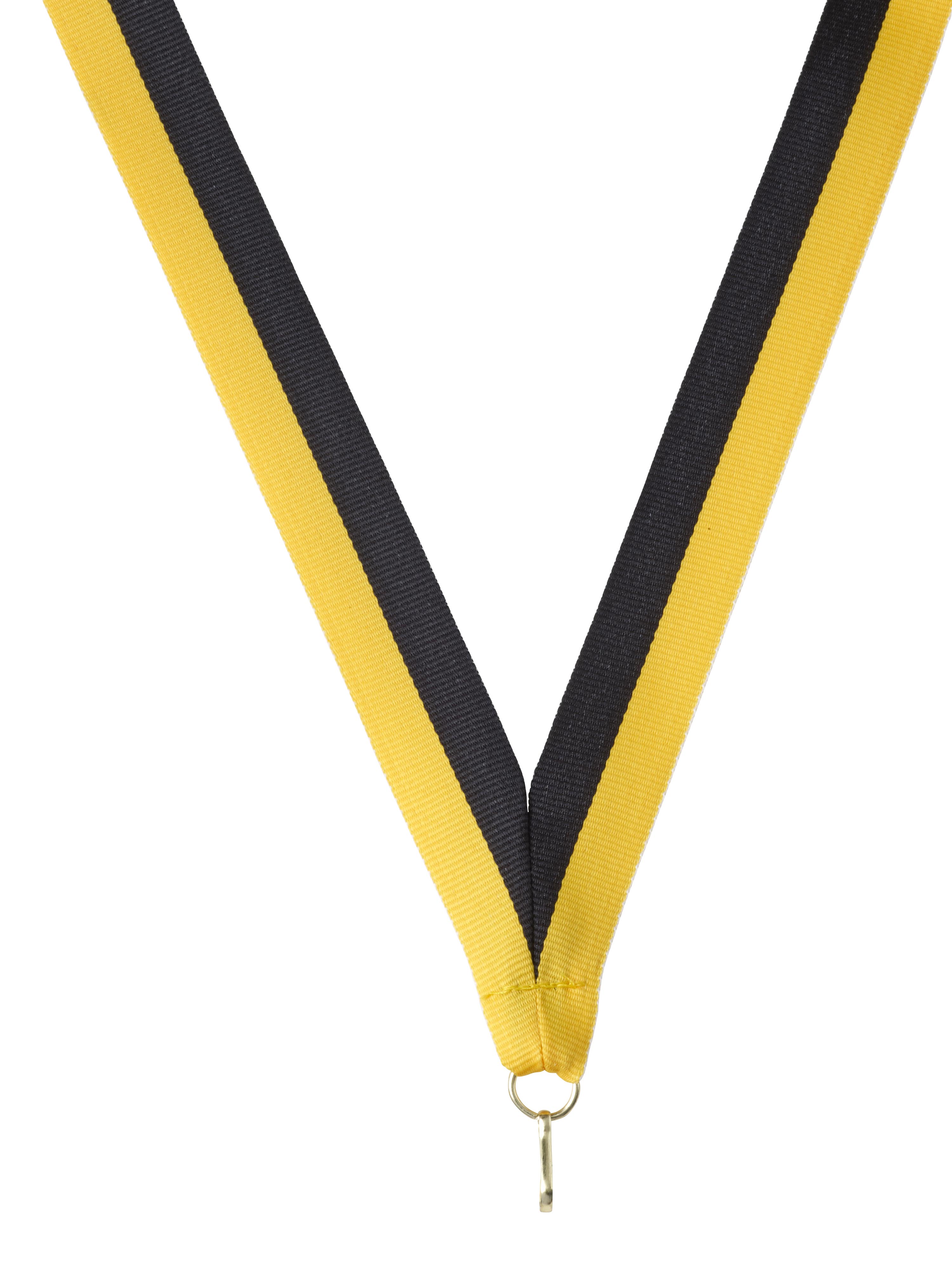 Medaillenband schwarz-gelb 22mm Medaillenband schwarz-gelb 22mm