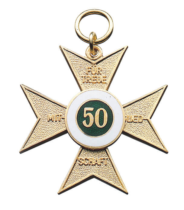 Orden mit Auflage 11575 versilbert mit Öse und Rin Orden mit Auflage 11575 versilbert mit Öse und Rin