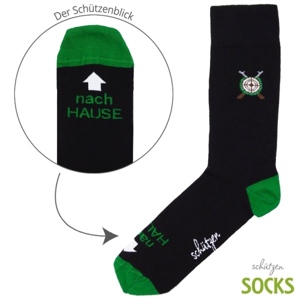 Schützensocken mit gekreuzten Gewehren