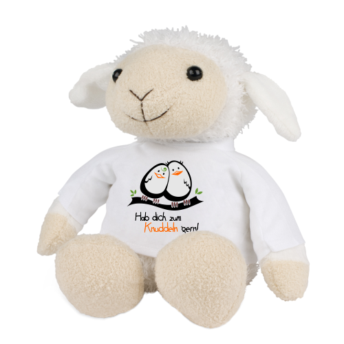 Schaf "Hab dich zum Knuddeln gern!" Schaf "Hab dich zum Knuddeln gern!"