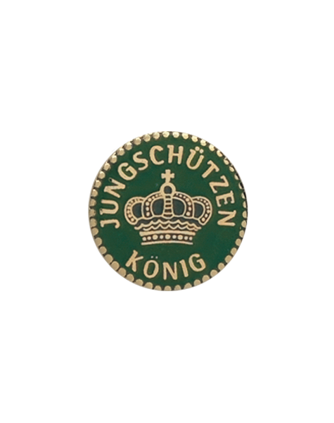 Auflage Jungschützenkönig vergoldet ohne Befestigung