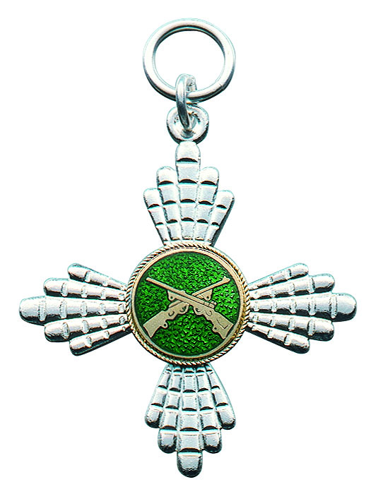 Orden versilbert mit Öse und Ring Orden versilbert mit Öse und Ring