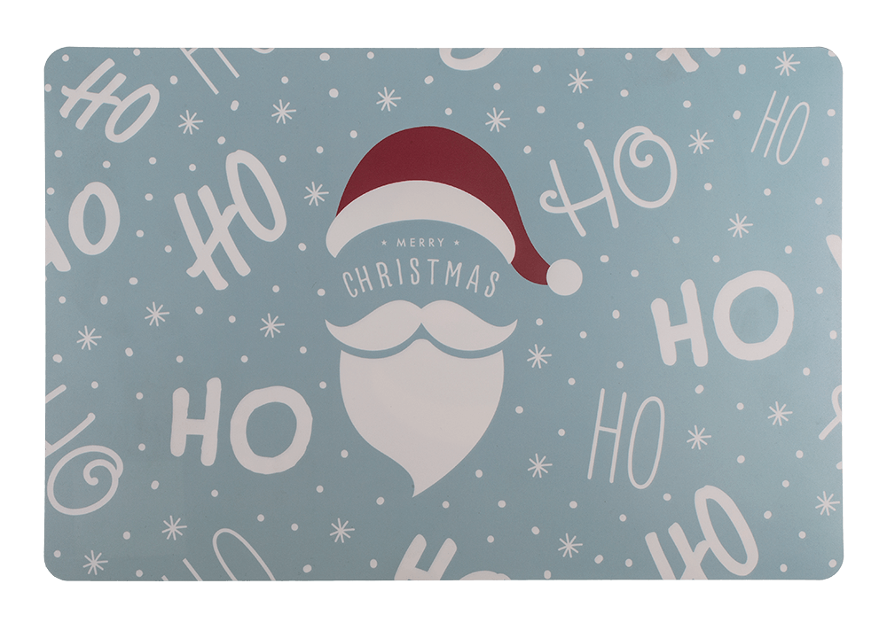 Tischset, HoHo Santa blau