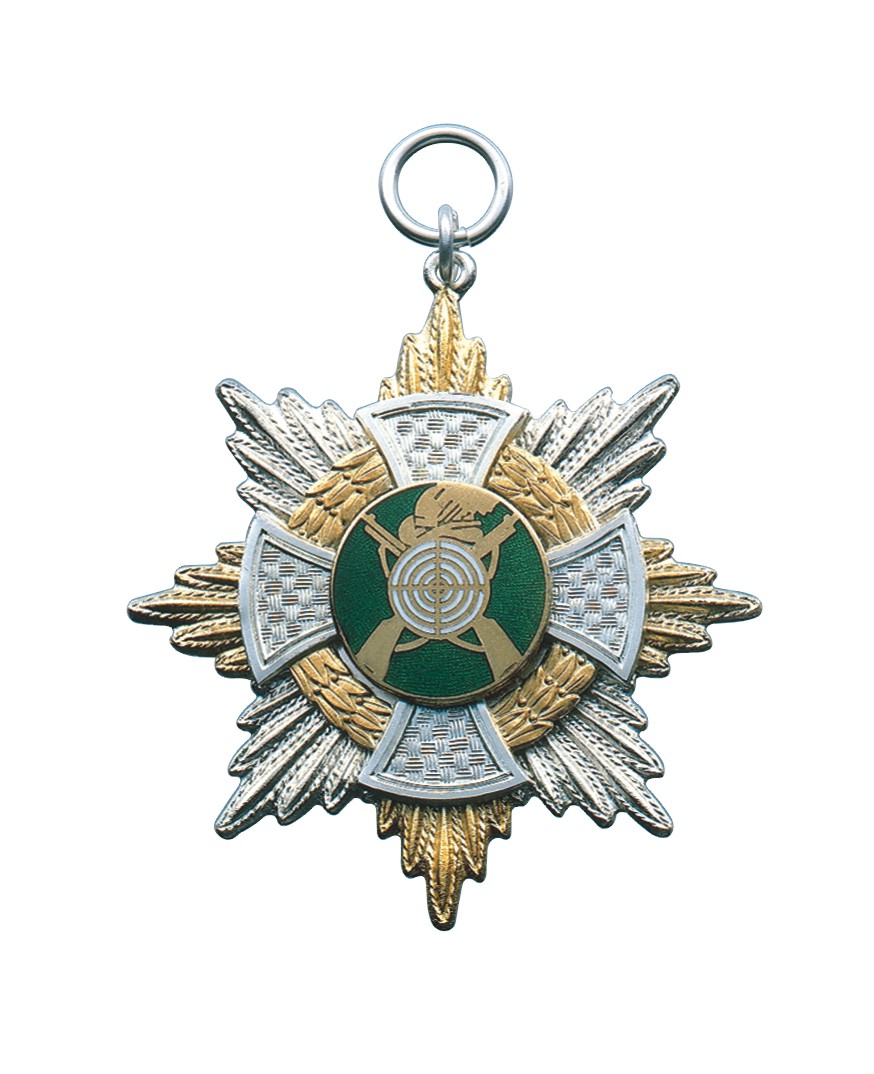 Orden versilbert mit Öse und Ring Orden versilbert mit Öse und Ring