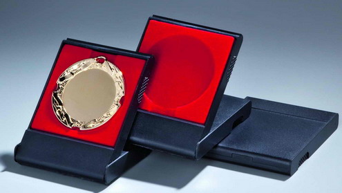 Aufstelletui rot, für Medaillen Ø 7cm