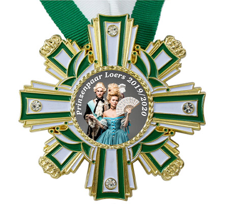 Karnevalsorden "Kreuz Grün/Weiß"