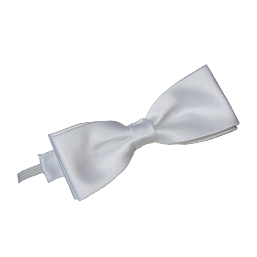 40272534-600_fliege-stumpf-Gummiband-glatter-Steg_weiss Fliege weiß, glatter Steg, mit Gummiband