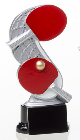Resinfigur Tischtennis / Höhe 180 mm