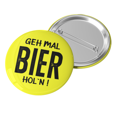 Button Geh mal Bier holn