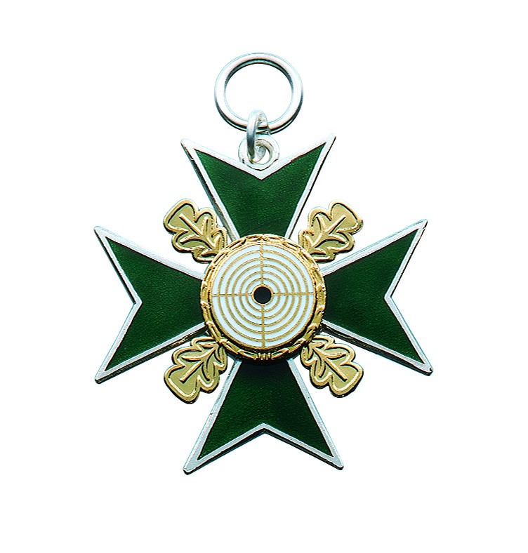 Orden versilbert mit Öse und Ring