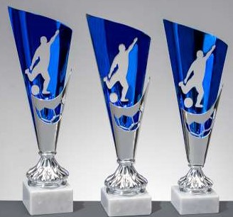 3er - Pokal Serie Soccer silber/blau