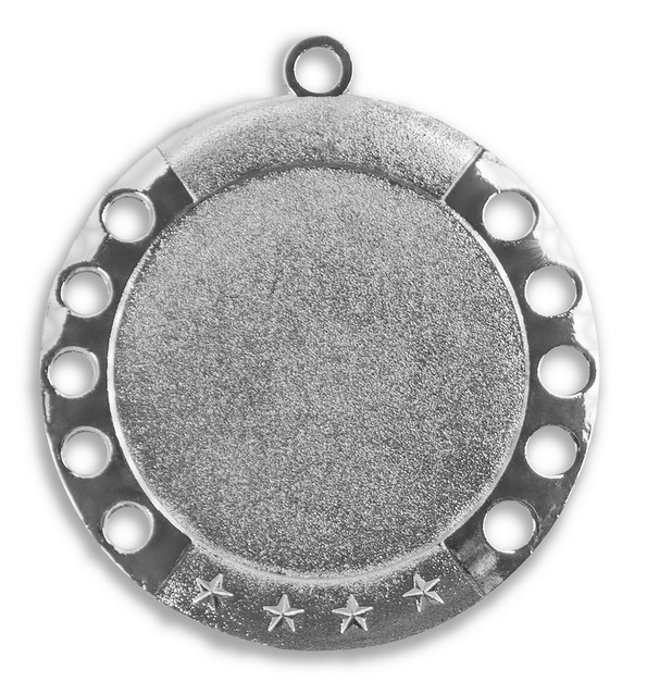 Zamak-Medaille Ø 70mm - silber