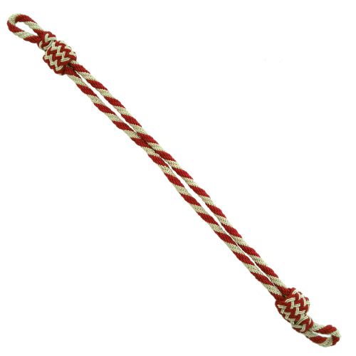 Mützenkordel rot-silber