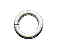 Ring versilbert als Verbindungsring für Schmuck Runder, versilberter Verbindungsring für Schmuck mit schmaler Öffnung, geeignet zum Verbinden von Ketten, Armbändern oder Anhängern