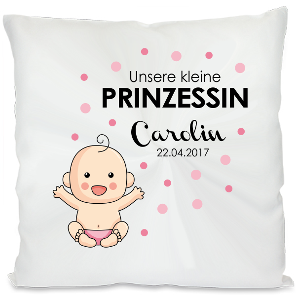 Kissen "Unsere kleine Prinzessin"