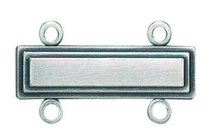 Gravurspange versilbert