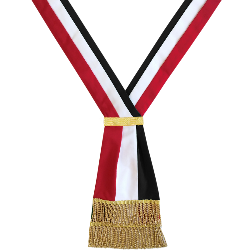 Schärpe 3-farbig aus Baumwolle Schal, Stola, Stoffband, Farbblock, Fransen