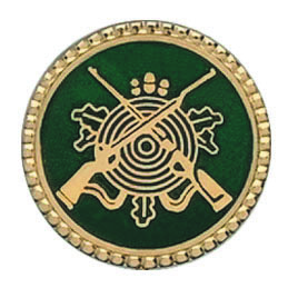 Schützenabzeichen vergoldet