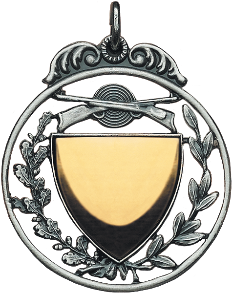 Anhänger altsilberfarbig mit goldfarbigem Gravurfeld Anhänger altsilberfarbig mit goldfarbigem Gravurfeld