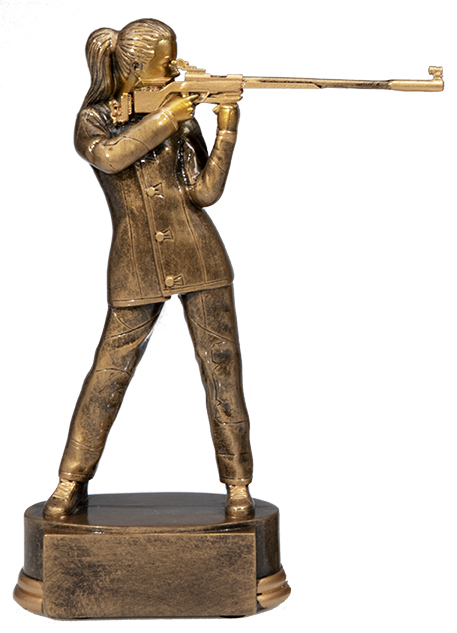 Resinfigur Schütze Damen / Höhe 170 mm