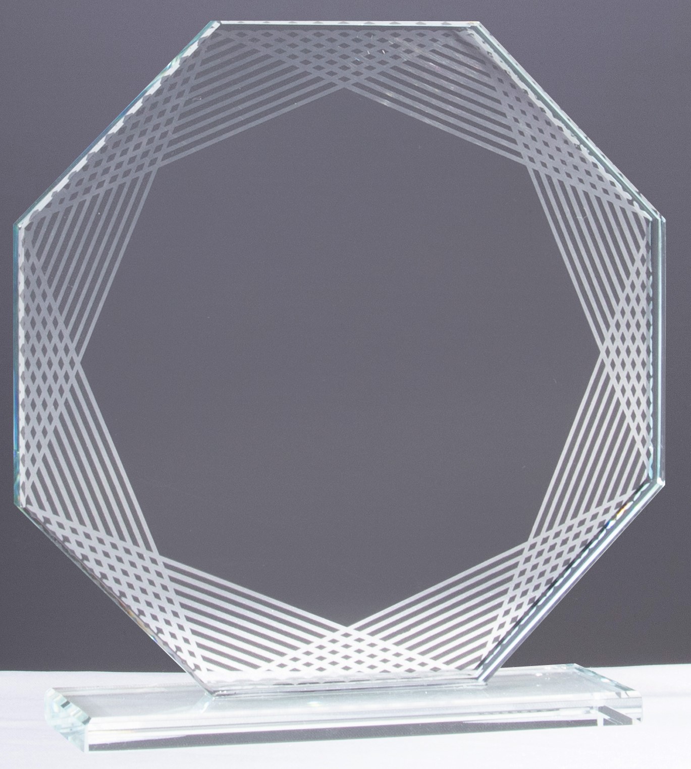 JADE-Glas Achteck H 150 x B 140mm