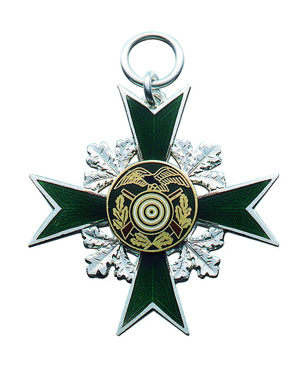 Orden versilbert mit Öse und Ring