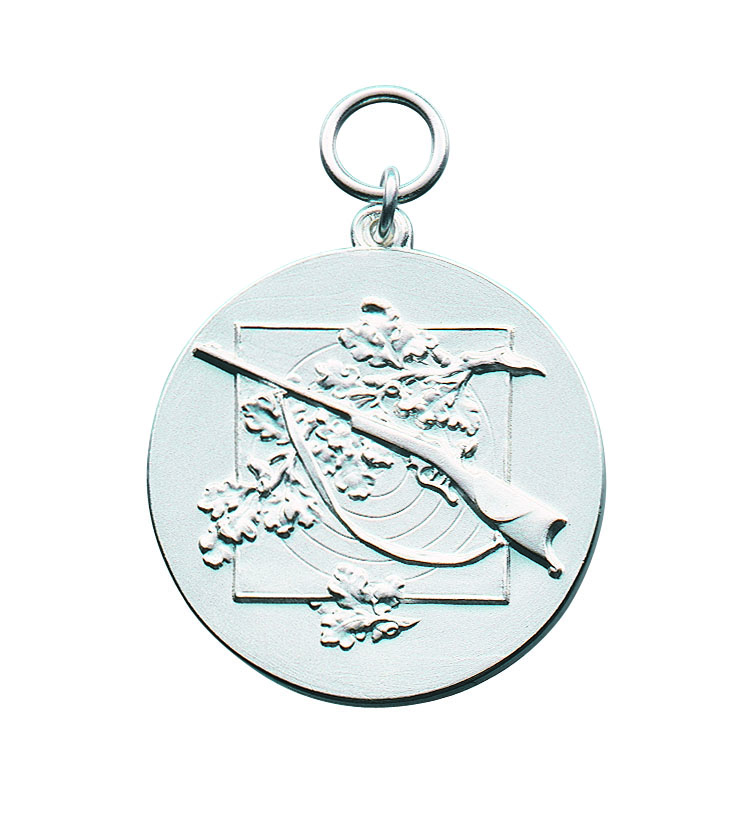 Medaille 28mm, vergoldet mit Öse und Ring