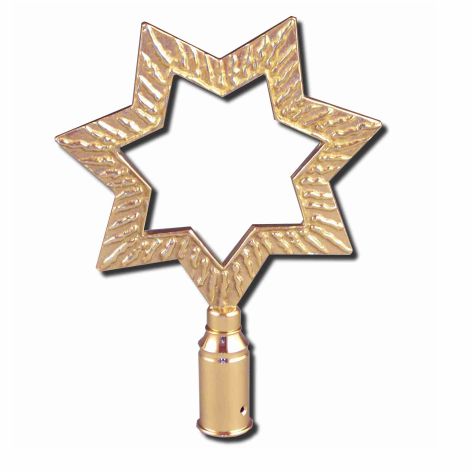 Sternsinger-Stern, Messing poliert, Höhe 25cm