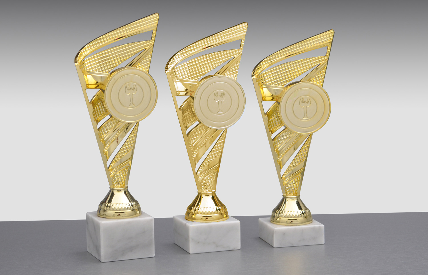 3er - Ständer - Trophäen gold 3er - Ständer - Trophäen gold