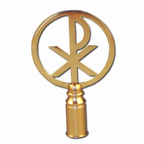 PX-Spitze, Messing poliert, Höhe 19cm