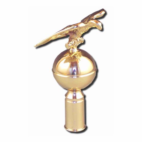 Adlerspitze, Messing poliert, Höhe 20cm Adlerspitze, Messing poliert, Höhe 20cm