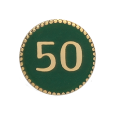 A39-28_auflage_abzeichen_jubilaeum-50_steinhauer Auflage Zahl 50