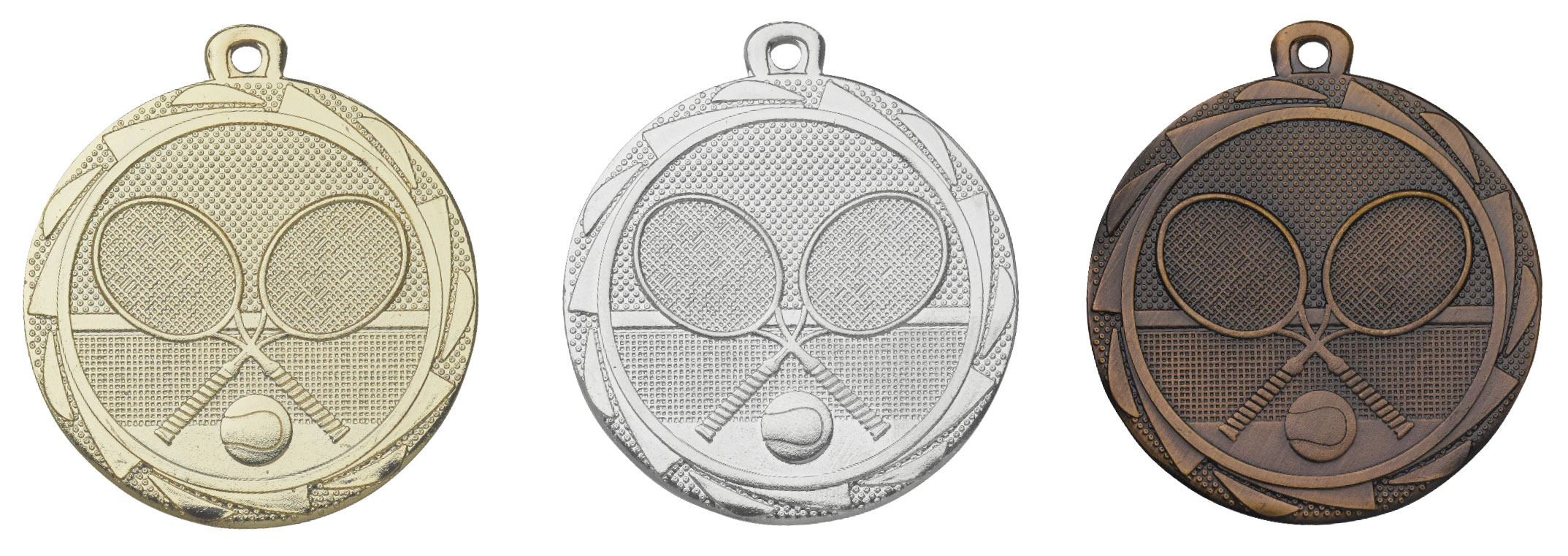 Medaille "Tennis" mit Kranz